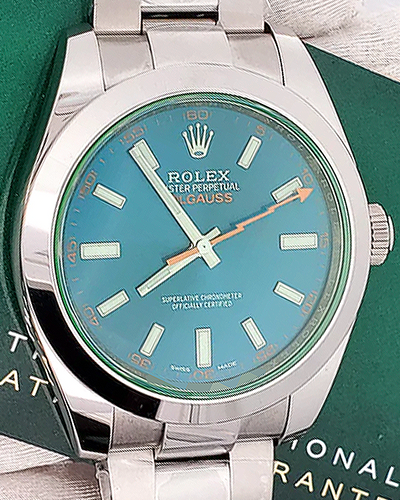 2021 Rolex Milgauss 40MM Blue Dial Oyster Bracelet (116400GV)