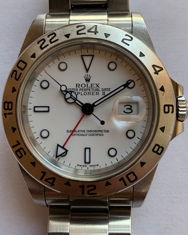 2003 Rolex Explorer II "Polar" 40MM White Dial Oyster Bracelet (16570)