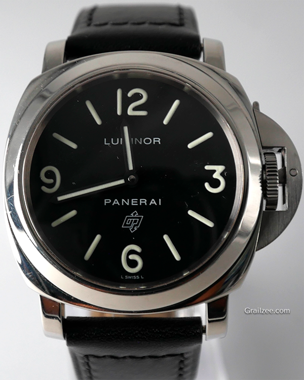 Panerai Luminor Base Logo 44MM Black Dial Leather Strap (PAM00000)