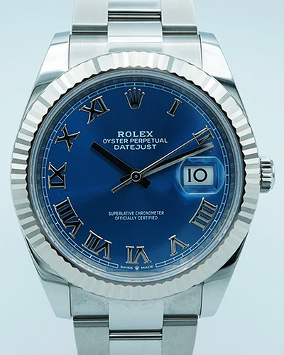 2024 Rolex Datejust 41MM Blue Dial Oyster Bracelet (126334)