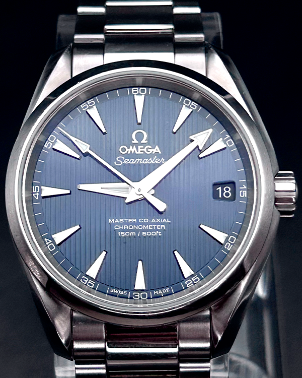 2016 Omega Seamaster Aqua Terra 38.5MM Blue Dial Steel Bracelet (231.10.39.21.03.002)