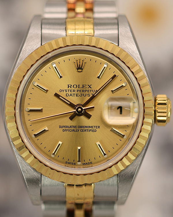 2001 (P Serial) Rolex Lady-Datejust 26MM Champagne Dial Two-Tone Jubilee Bracelet (79173)