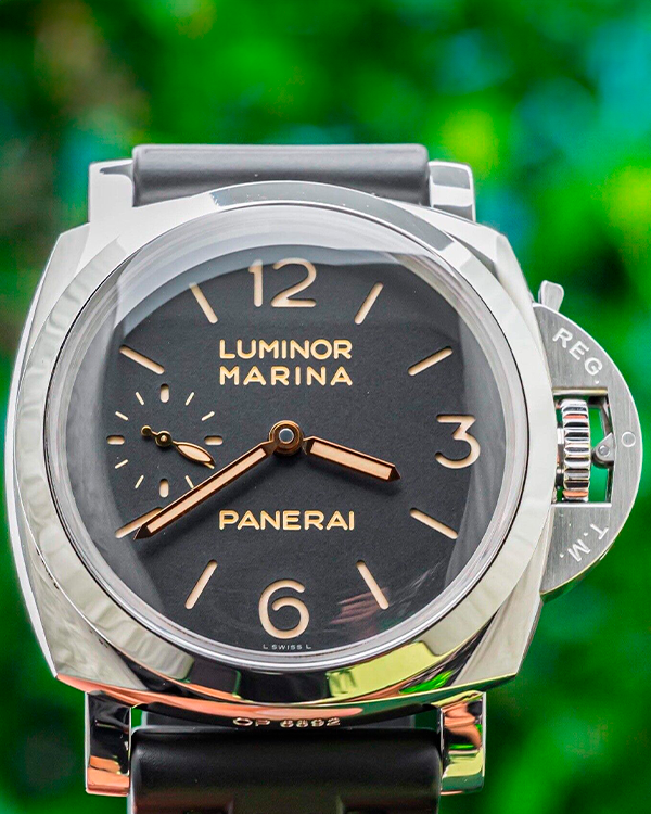 Panerai Luminor Marina 1950 3 Days 47MM Black Dial Rubber Strap (PAM00422)