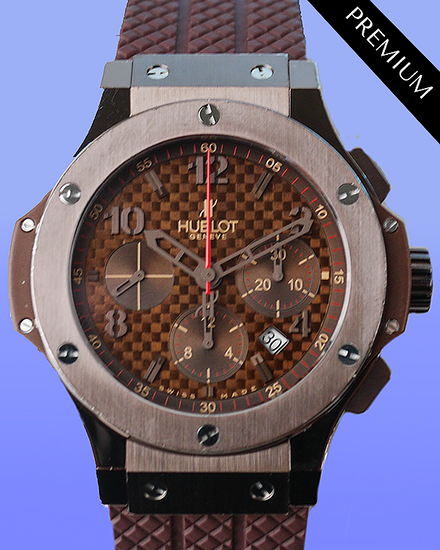 Hublot Big Bang "Chocolate Bang" L.E. 44.5MM Chocolate Dial Rubber Strap (301.SL.1008.RX)