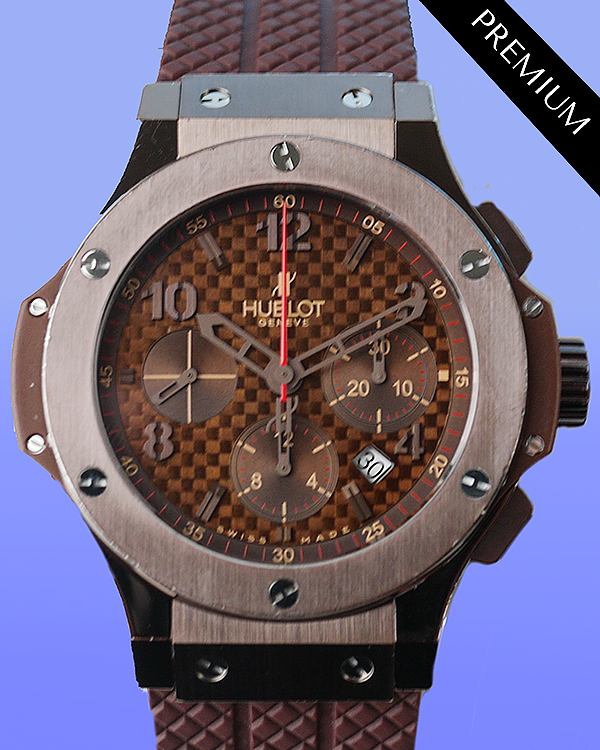 Hublot Big Bang "Chocolate Bang" L.E. 44.5MM Chocolate Dial Rubber Strap (301.SL.1008.RX)