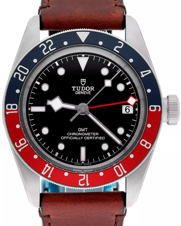 2023 Tudor Black Bay GMT "Pepsi" 41MM Black Dial Leather Strap (79830RB-0002)