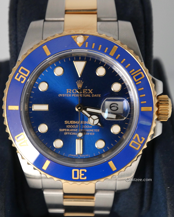 Rolex Submariner Date "Bluesy" 40MM Blue Dial Two-Tone Oyster Bracelet (116613LB)