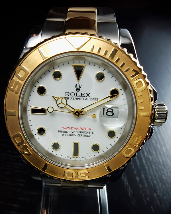 Rolex Yacht-Master 40MM White Dial Two-Tone Oyster Bracelet (16623)