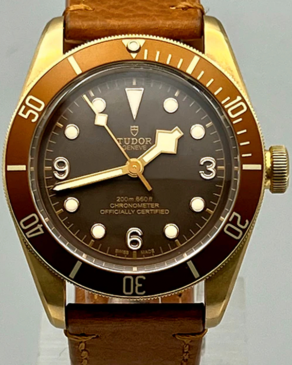 No Reserve - 2017 Tudor Black Bay Bronze 43MM Brown Dial Leather Strap (79250BM)