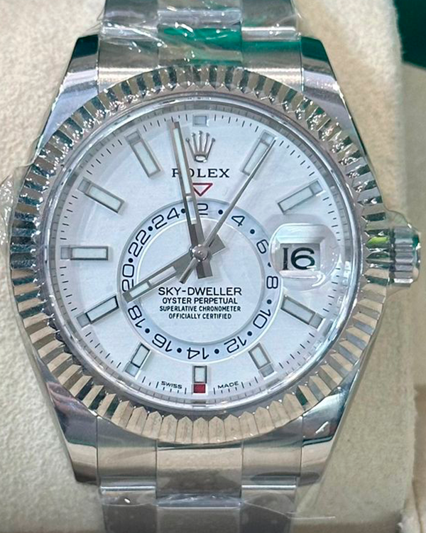 Rolex Sky-Dweller 42MM White Dial Oyster Bracelet (326934)