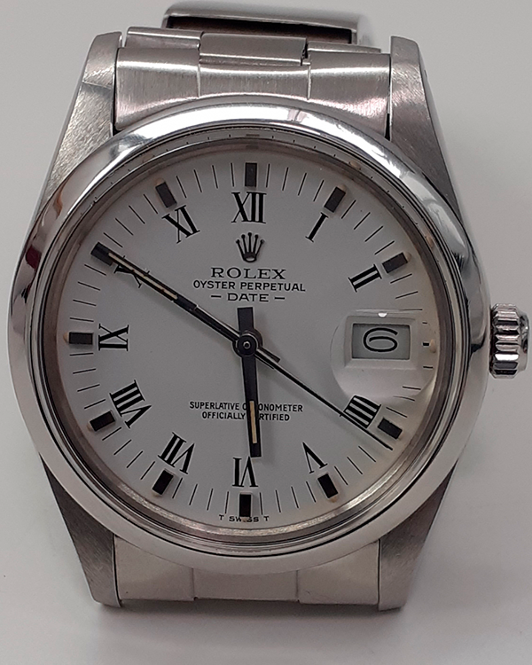 Rolex Oyster Perpetual 34MM White Dial Steel Bracelet (15000)