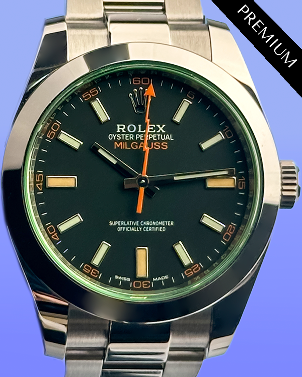 2024 Rolex Milgauss 40MM Black Dial Oyster Bracelet (116400GV)