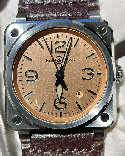 2024 Bell & Ross BR 03 41MM Copper Dial Leather Strap (BR03A-GB-ST/SCA)