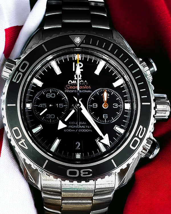 Omega Seamaster Planet Ocean Chronograph 45.5MM Black Dial Steel Bracelet (232.30.46.51.01.001)