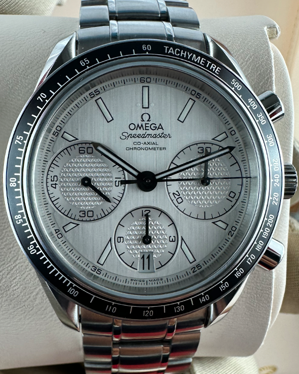 No Reserve - Omega Speedmaster Racing 40MM Silver Dial Steel Bracelet (326.30.40.50.02.001)