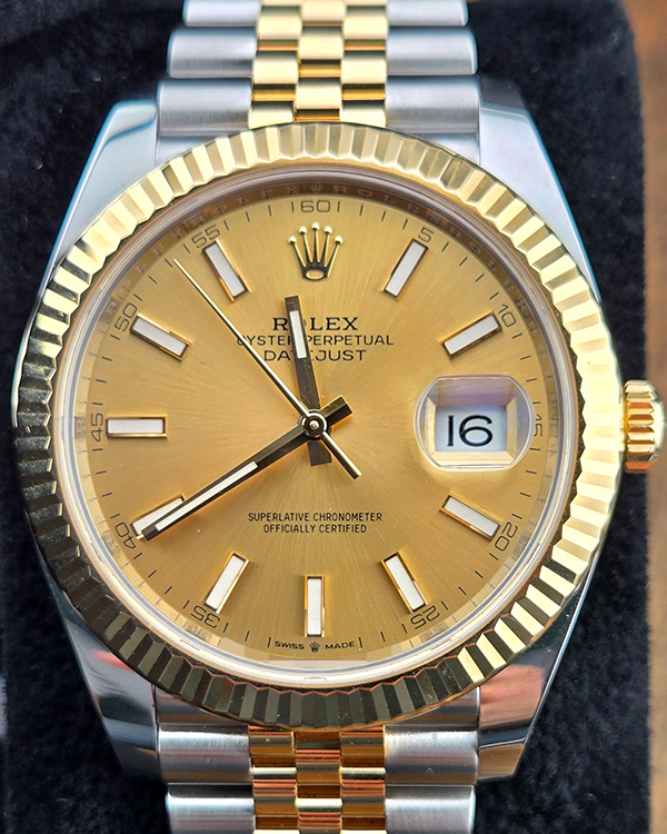 2019 Rolex Datejust 41MM Champagne Dial Two-Tone Jubilee Bracelet (126333)