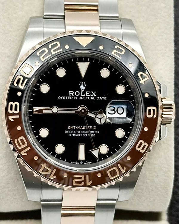 2022 Rolex GMT-Master II "Rootbeer" 40MM Black Dial Two-Tone Bracelet (126711CHNR)