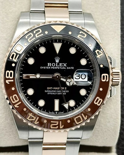 2022 Rolex GMT-Master II "Rootbeer" 40MM Black Dial Two-Tone Bracelet (126711CHNR)