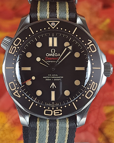 2021 Omega Seamaster Diver 300M “007 No Time To Die” 42MM Brown Dial Textile Strap (210.92.42.20.01.001)