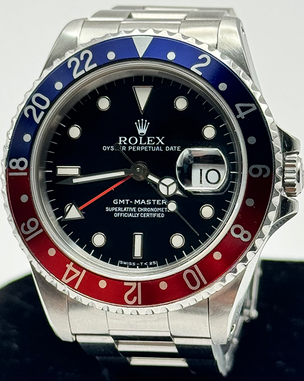 No Reserve - Rolex GMT-Master "Pepsi" 40MM Black Dial Oyster Bracelet (16700)