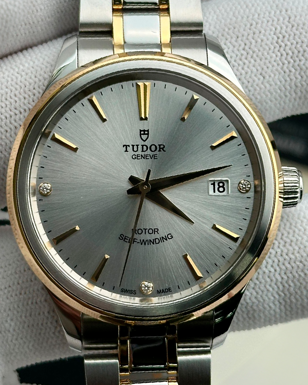 Tudor Style 38MM Silver Dial Two-Tone Bracelet (12503)