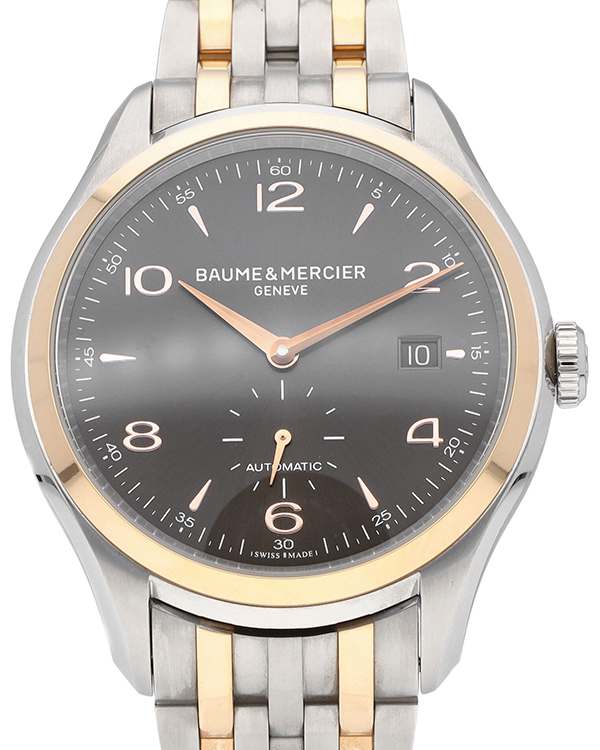 Baume & Mercier Clifton 41MM Grey Dial Two-Tone Steel/Rose Gold Bracel ...