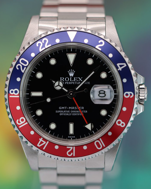 1999 Rolex GMT-Master "Pepsi" 40MM Black Dial Oyster Bracelet (16700)