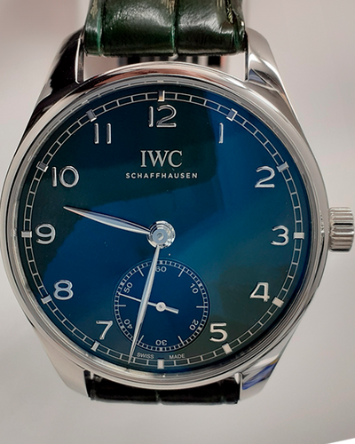 2023 IWC Schaffhausen Portugieser Automatic 40.4MM Green Dial Leather Strap (IW358310)