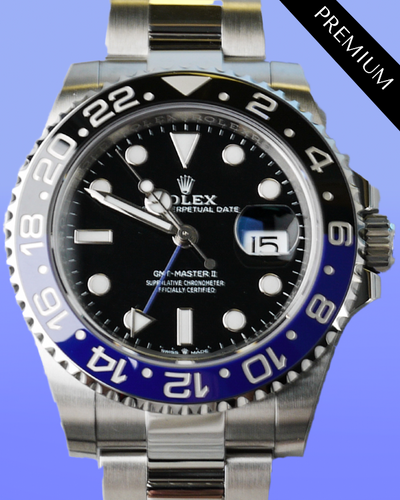 2024 Rolex GMT-Master II "Batman" 40MM Black Dial Oyster Bracelet (126710BLNR)