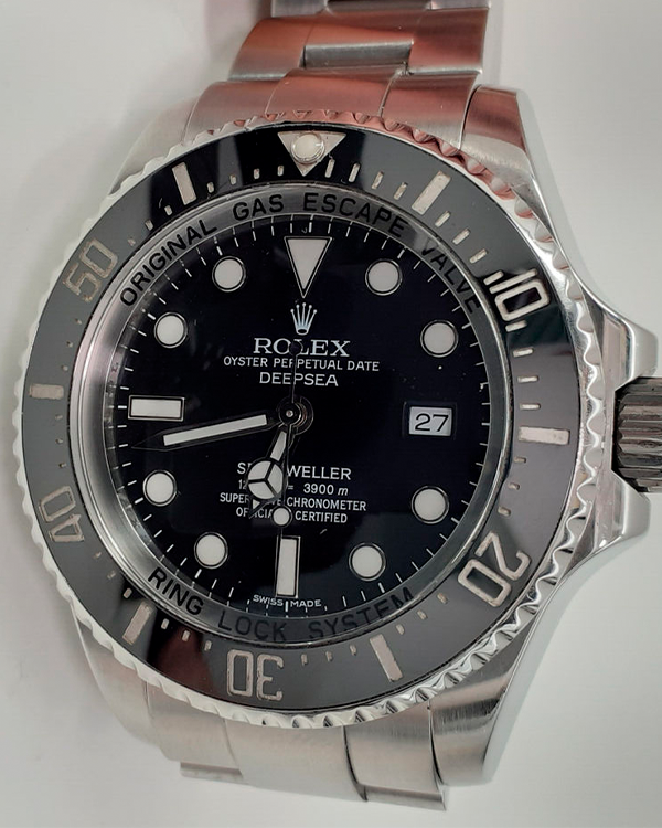 2010 (G Serial) Rolex Sea-Dweller Deepsea 44MM Black Dial Steel Bracelet (116660)