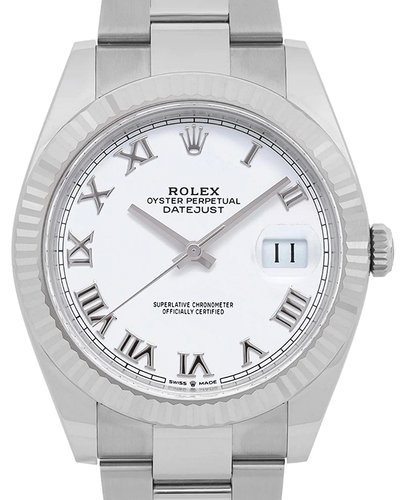 2023 Rolex Datejust 41MM White Dial Oyster Bracelet (126334)