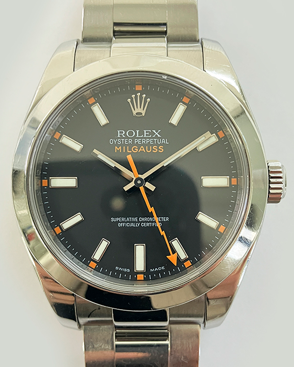 Rolex Milgauss 40MM Black Dial Oyster Bracelet (116400)