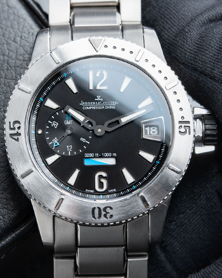 2014 Jaeger-LeCoultre Master Compressor Diving GMT L.E. 44MM Black Dial Titanium Bracelet (Q187T170)