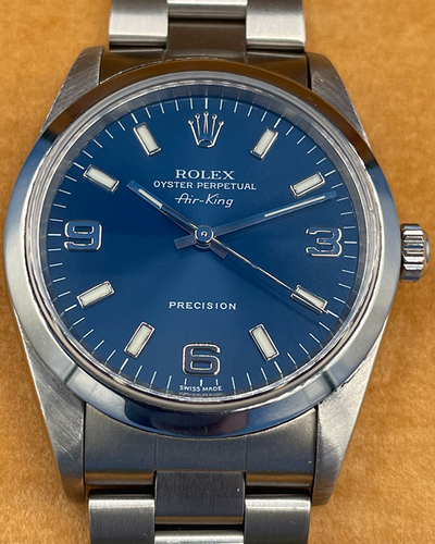 Rolex Air-King 34MM Blue Dial Oyster Bracelet (14000)