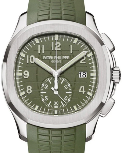 2023 Patek Philippe Aquanaut 0th Anniversary 42.2MM Green Dial Rubber Strap (5968G-010)