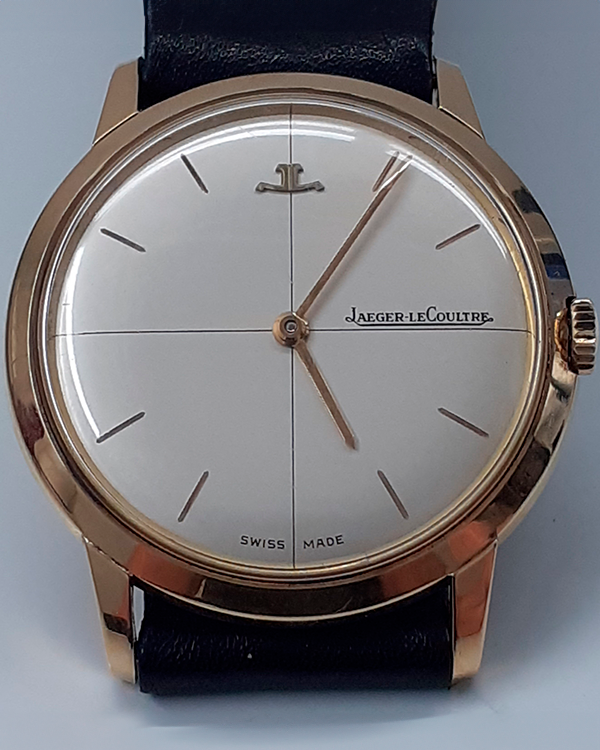 Jaeger-LeCoultre Vintage 34MM White Dial Leather Strap (E902)