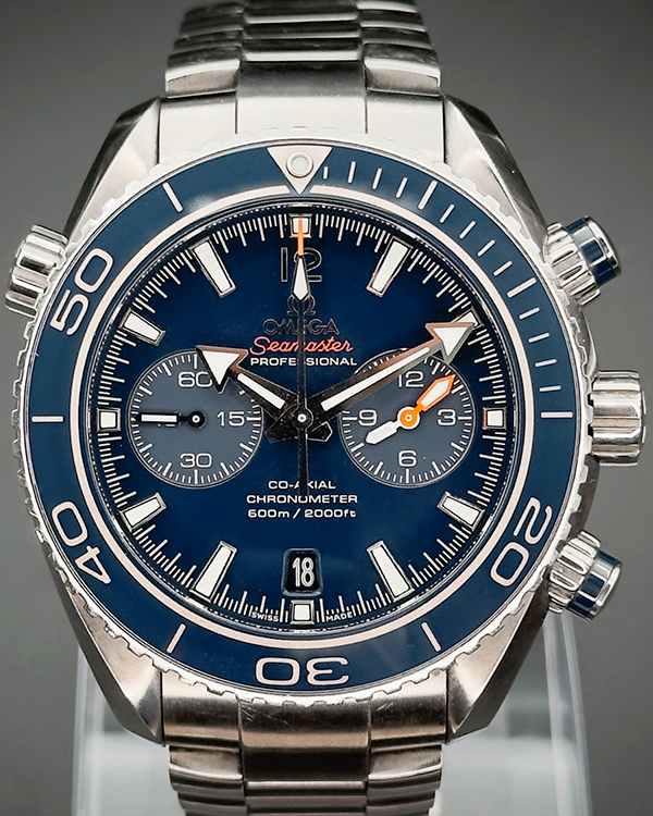 2014 Omega Seamaster Planet Ocean 600M 45.5MM Blue Dial Titanium Bracelet (232.90.46.51.03.001)