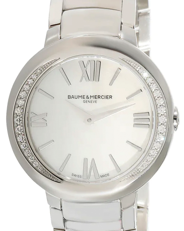 Baume & Mercier Promesse 30MM Quartz White Dial Steel Bracelet (MOA10160)