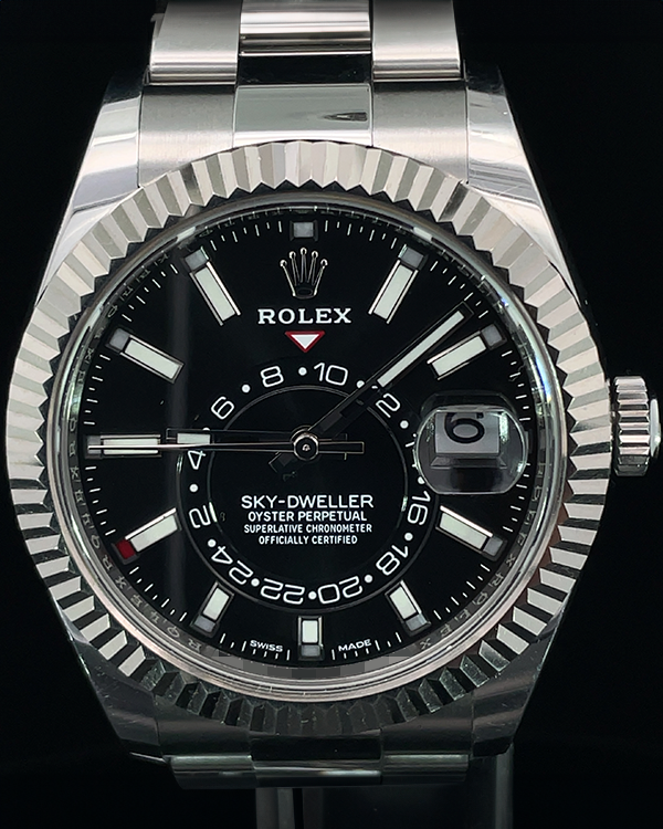 Rolex Sky-Dweller 42MM Black Dial Oyster Bracelet (326934)