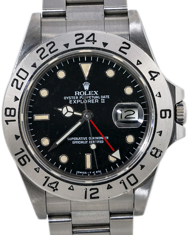 Rolex Explorer II 40MM Black Dial Oyster Bracelet (16550)