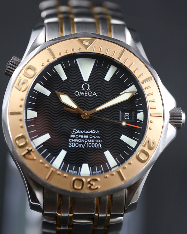 Omega Seamaster 300 41MM Black Dial Two-tone Bracelet (2455.80.00)