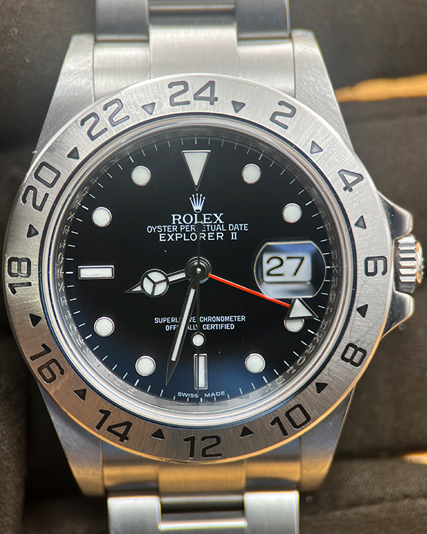 2010 Rolex Explorer II 40MM Black Dial Oyster Bracelet (16570)