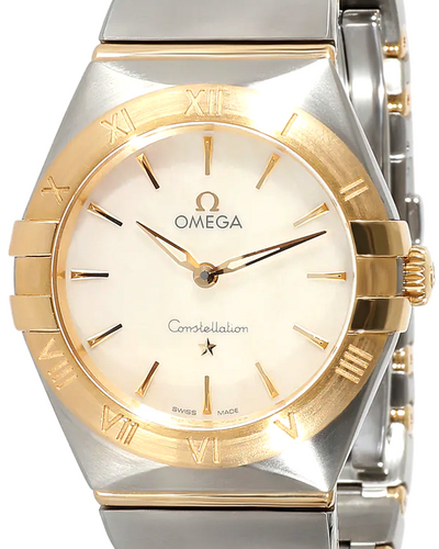 2020 Omega Constellation 28MM Quartz Mother Of Pearl Dial Two-Tone Bracelet (131.20.28.60.05.002)