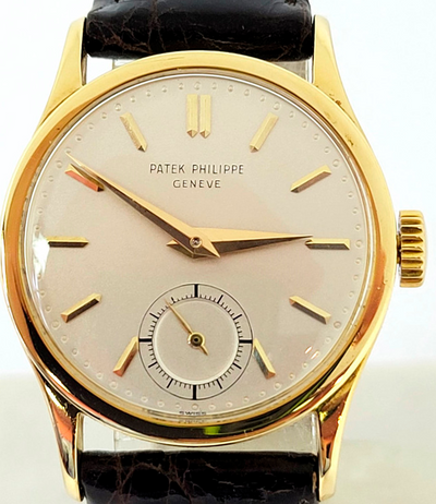 Patek Philippe Calatrava 31MM Silver Dial Leather Strap (96)