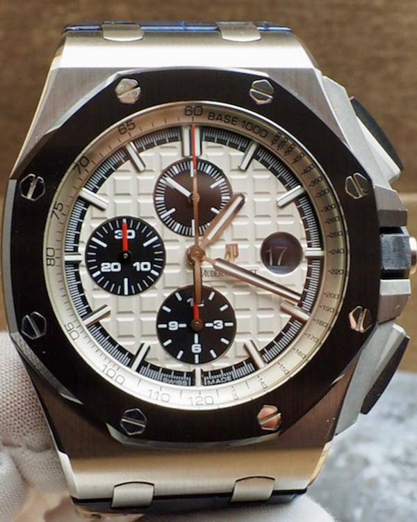 2015 Audemars Piguet Royal Oak Offshore 44MM Silver Dial Rubber Strap (26400SO.OO.A002CA.01)