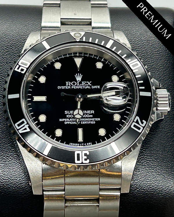 Rolex Submariner Date 40MM Black Dial Oyster Bracelet (16610)