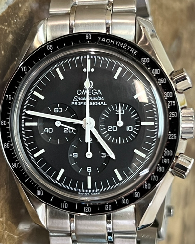 Omega Speedmaster Professional Moonwatch 42MM Black Dial Steel Bracelet (3572.50.00)