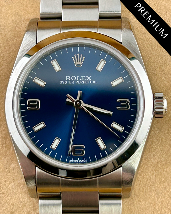 Rolex Oyster Perpetual 31MM Blue Dial Oyster Bracelet (77080)