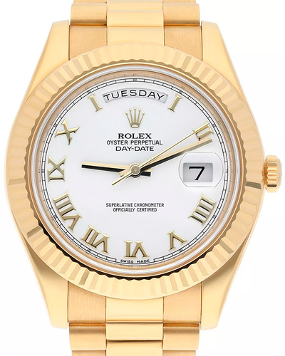 2013 Rolex Day-Date 41M White Dial President Bracelet (218238)