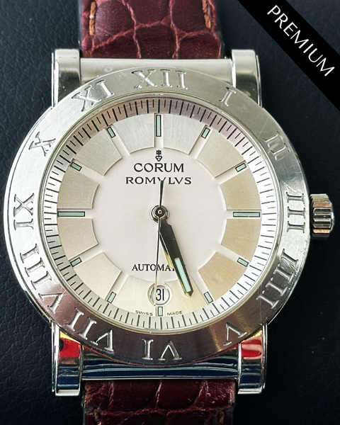 洋楽 Romello No Reserve - Corum Romvlvs Romulus 40MM Silver Dial Aftermarket